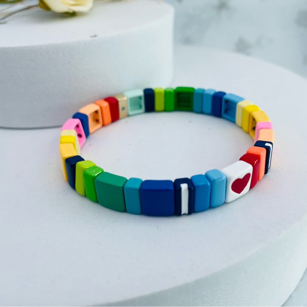 ROXANNE ASSOULIN Mommy Rainbow Heart Bracelet firm price FIRM PRICE - Picture 4 of 4